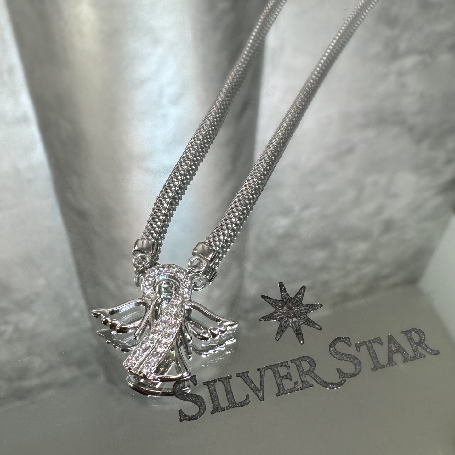Srebrna ogrlica CALZA anđeo - Silver Star