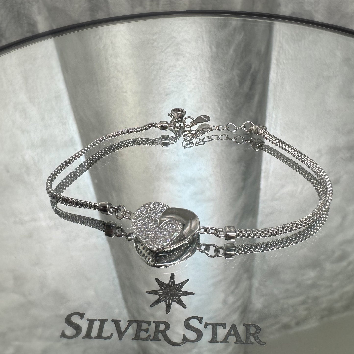 Srebrna narukvica CALZA srce - Silver Star