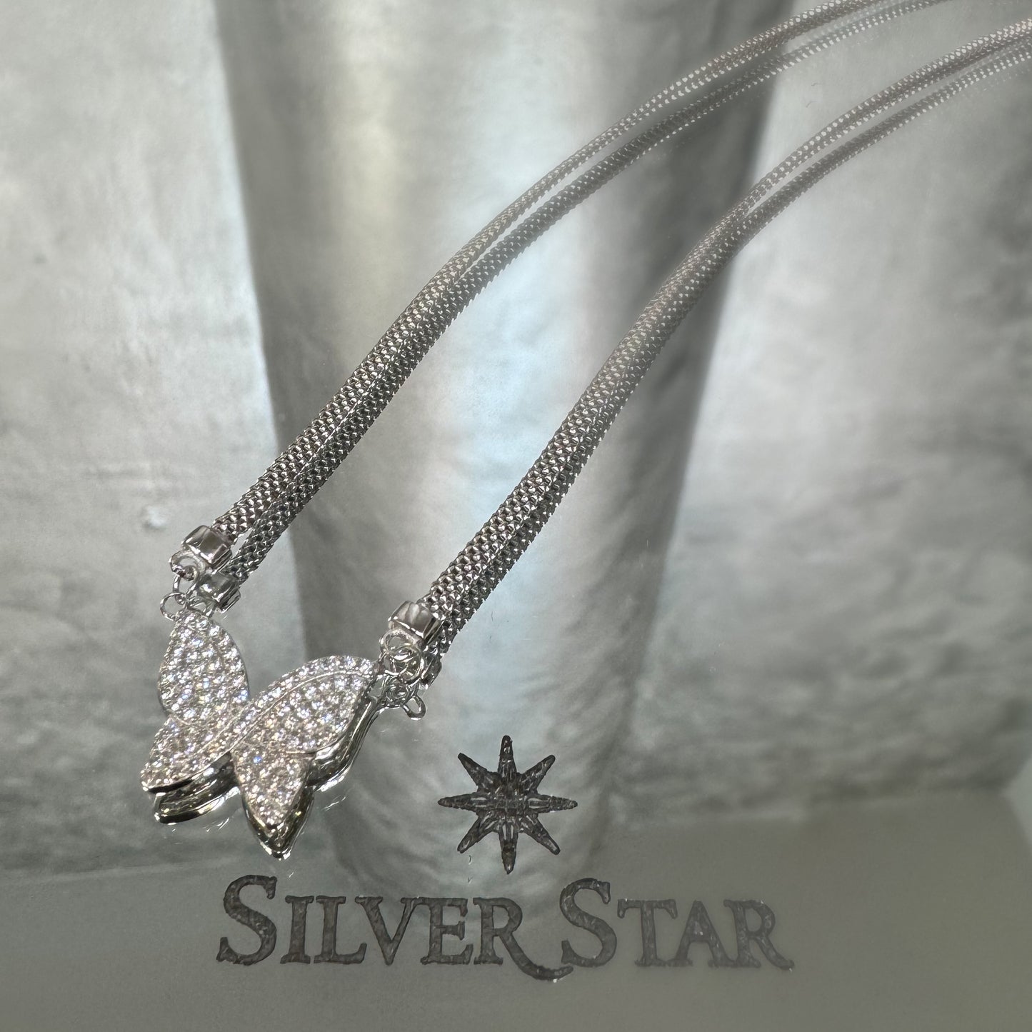 Srebrna ogrlica CALZA leptir - Silver Star