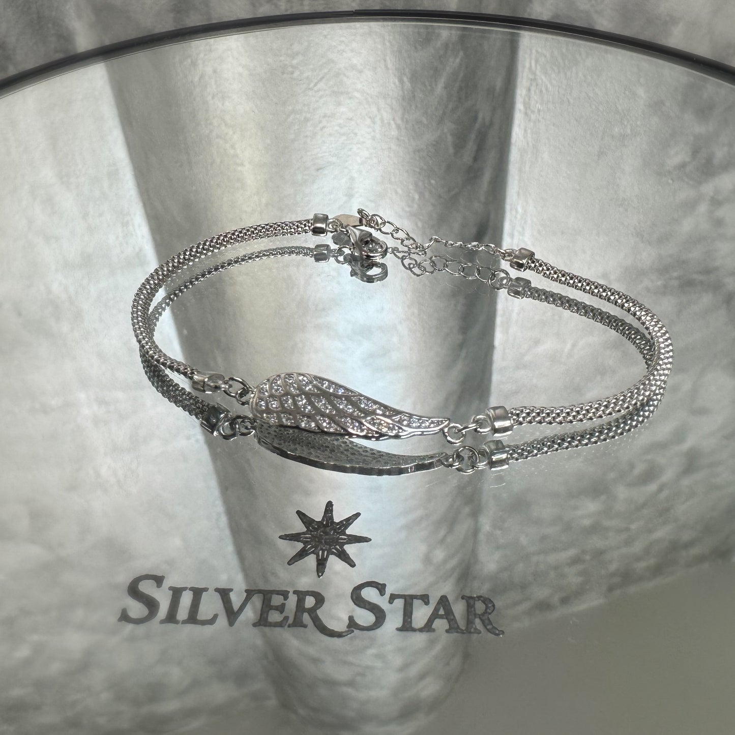 Srebrna narukvica CALZA anđeosko krilo - Silver Star