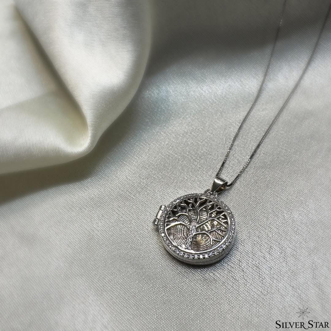 Srebrni medaljon za slike Drvo života - Silver Star