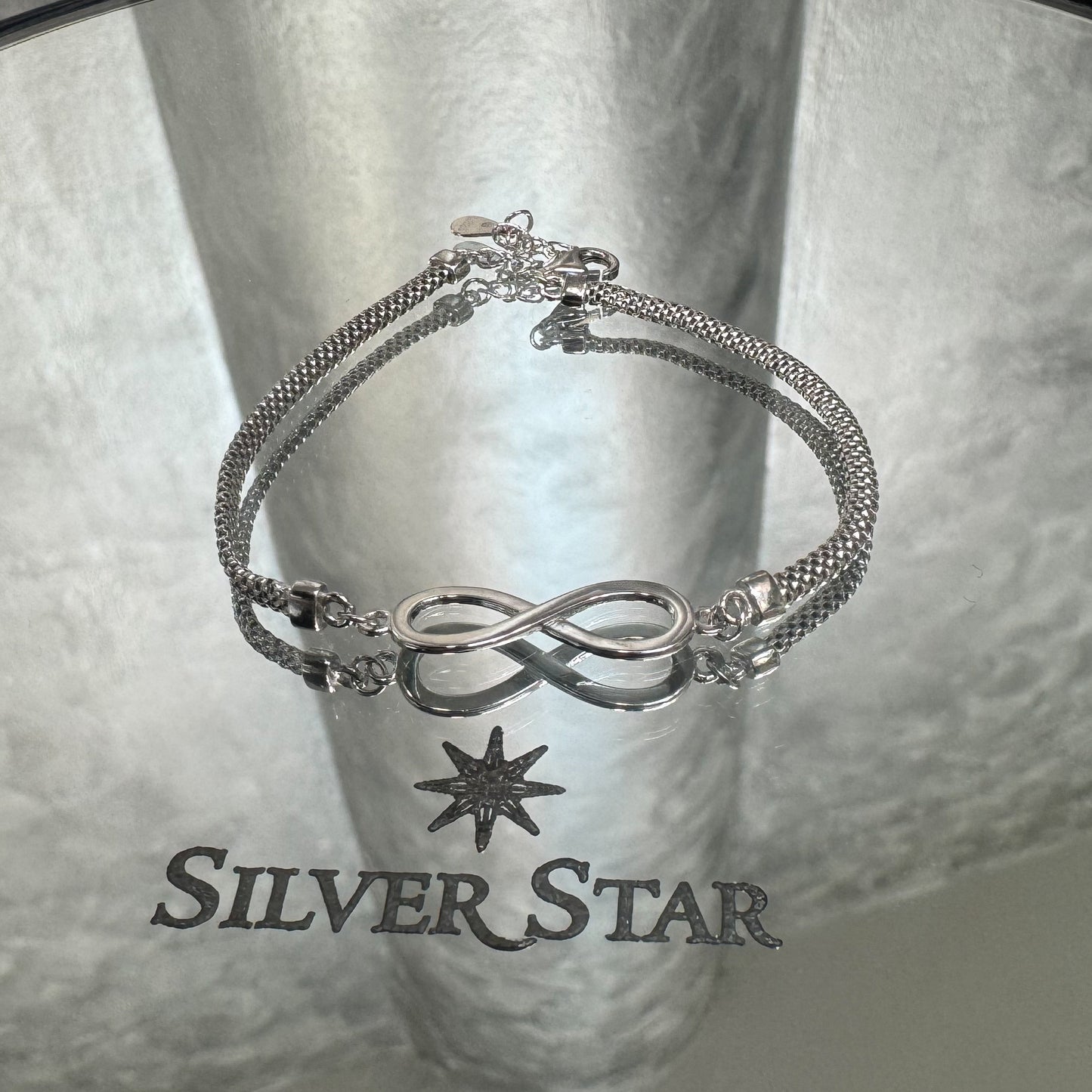 Srebrna narukvica CALZA infinity - Silver Star