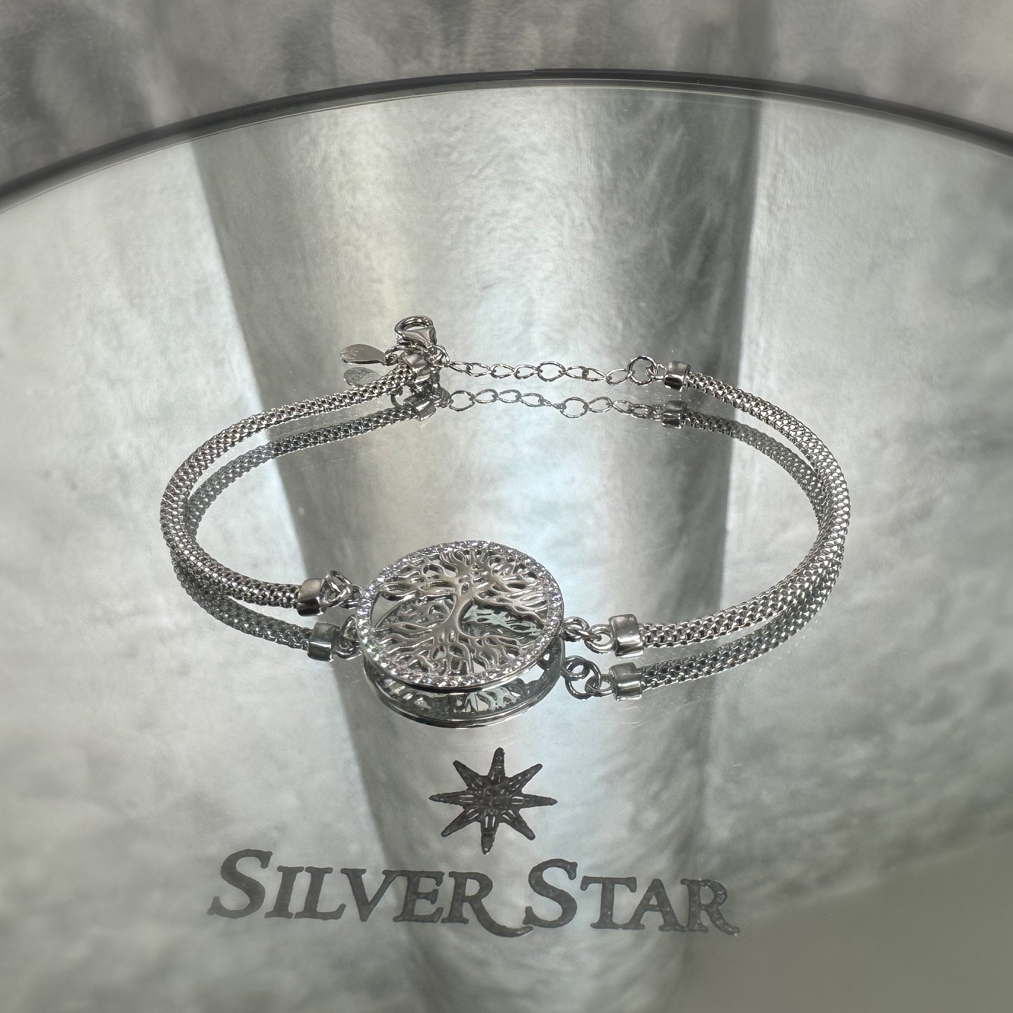 Srebrna narukvica CALZA drvo života - Silver Star