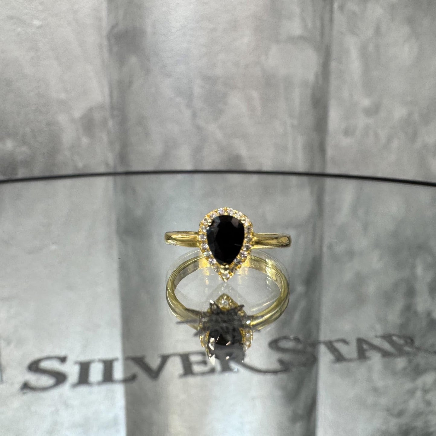 Srebrni prsten u obliku suze - Silver Star