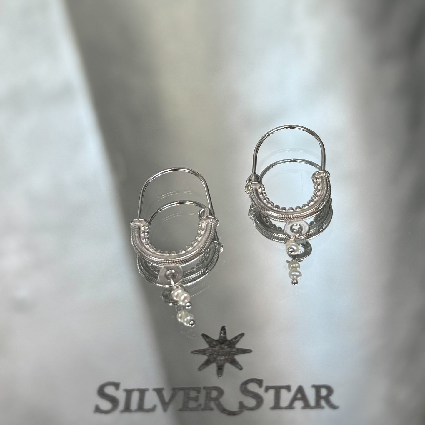 Srebrne konavoske naušnice 925 - Silver Star