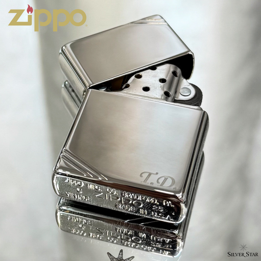 Zippo original upaljač Vintage Look sjajni - Silver Star
