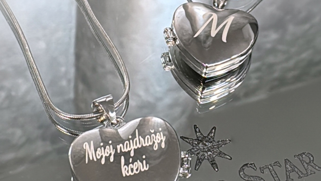 Srebrni lančić sa medaljonom za slike - Silver Star