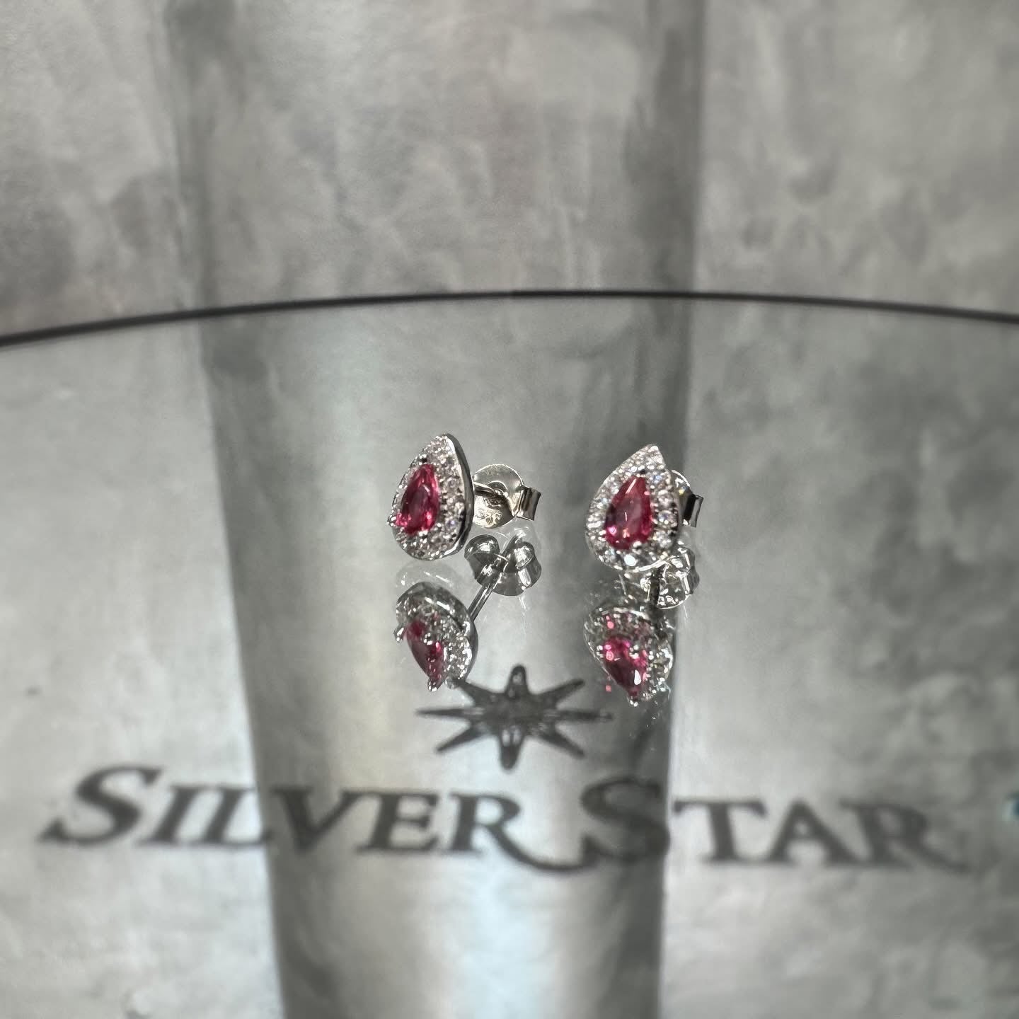 Srebrne naušnice u obliku suze - Silver Star