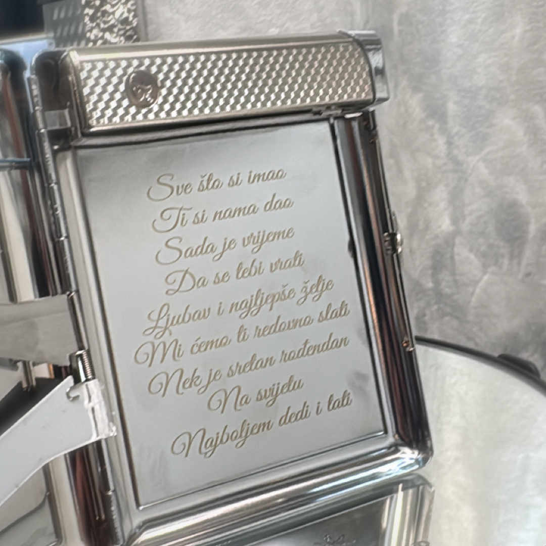 Tabakera sa upaljačem i graviranjem po Vašoj želji - Silver Star