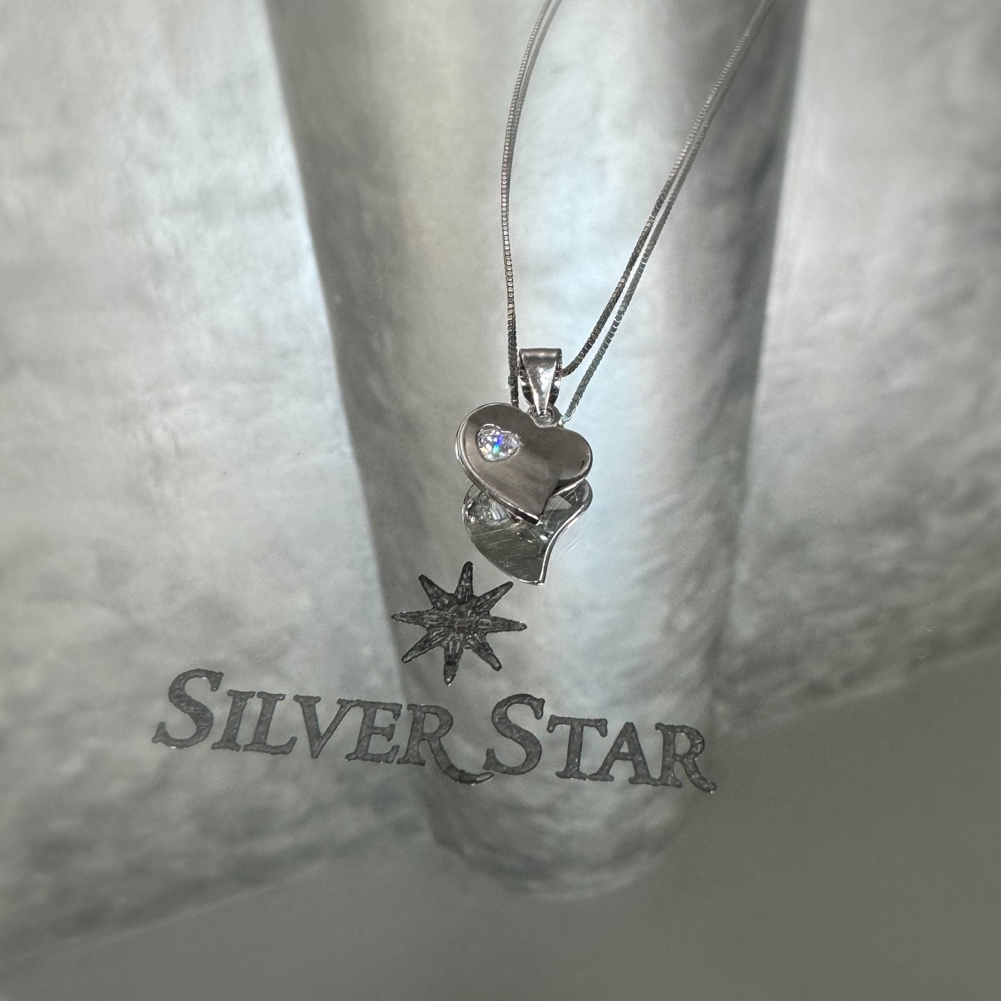Srebrni lančić sa privjeskom srce - Silver Star