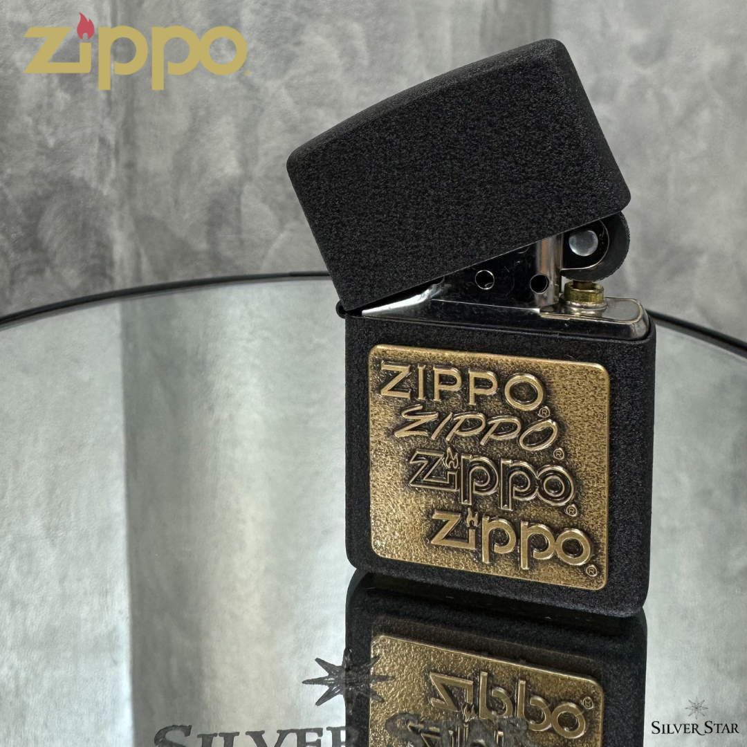 Zippo original upaljač BLACK CRACKLE SIGNED