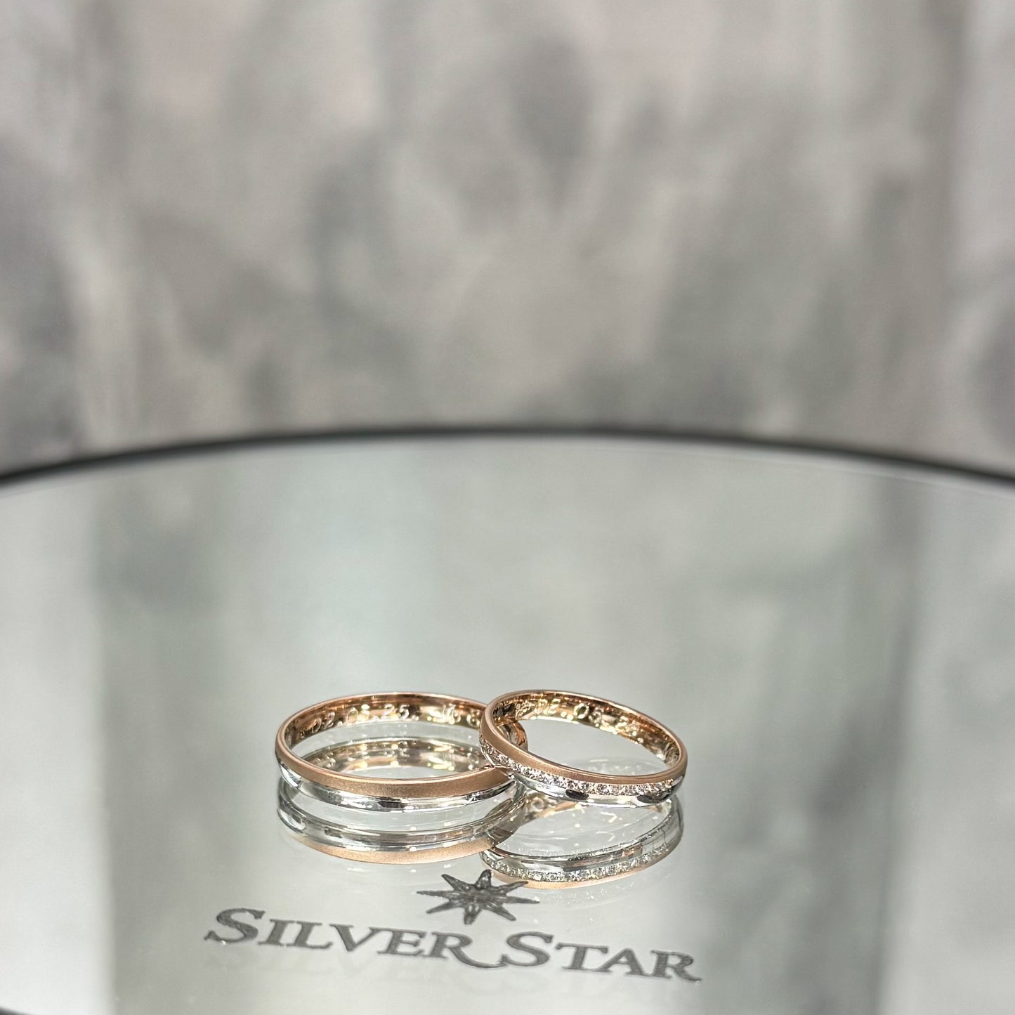 Srebrno vjenčano prstenje sa graviranjem - Silver Star