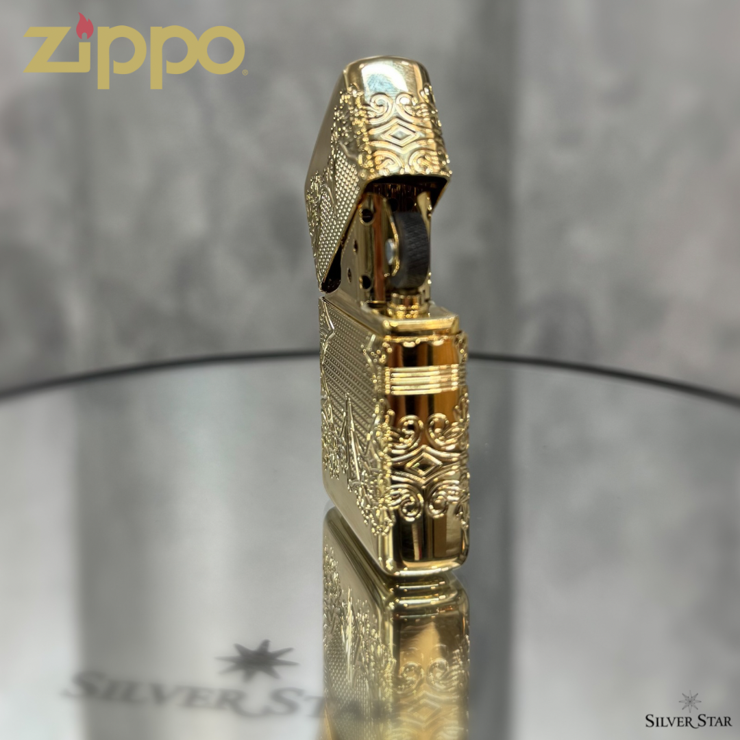 Zippo original upaljač Elegant Clover Gold Plated