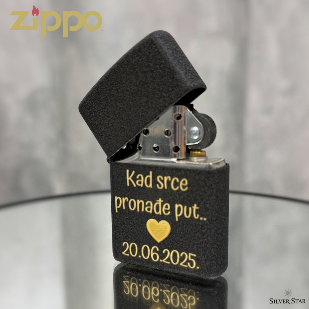 Zippo original upaljač Black Crackle