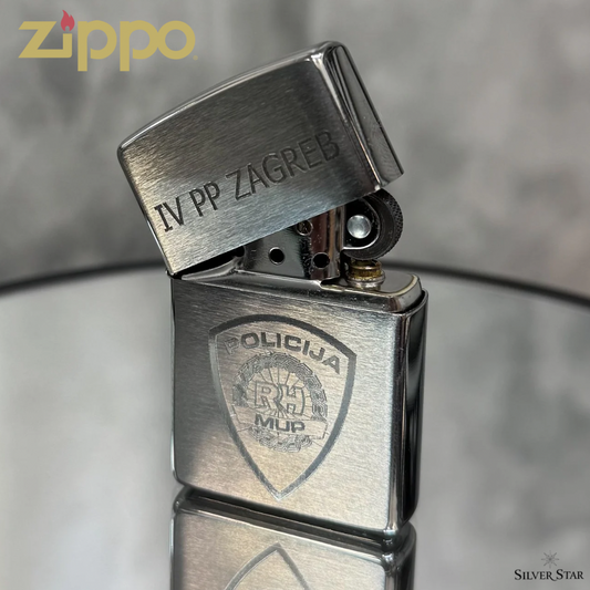 Zippo original upaljač Policija MUP HR - Silver Star