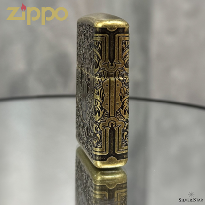 Zippo original upaljač SVETI BENEDIKT - Silver Star