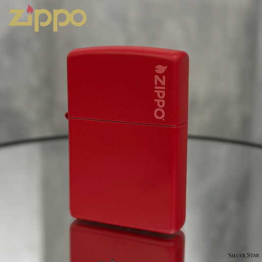 Zippo original upaljač MAT CRVENI Zippo logo
