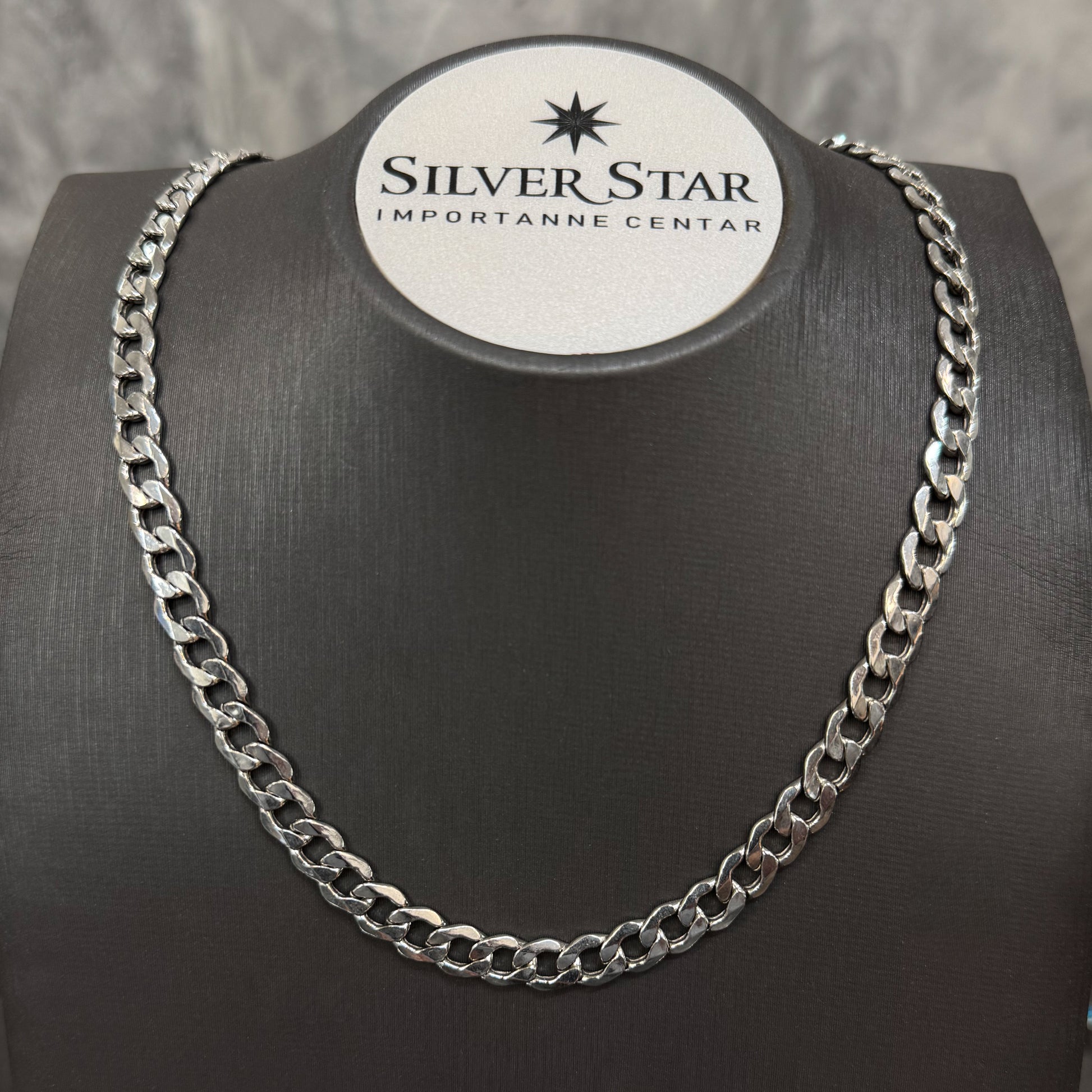 Srebrni lančić kubanski vez - Silver Star