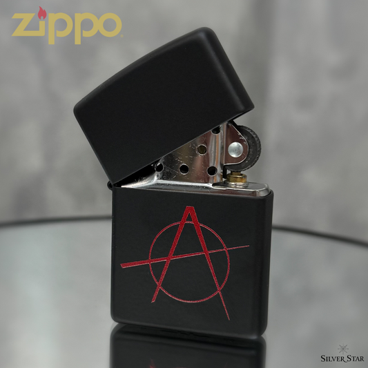 Zippo original upaljač mat crni ANARCHY