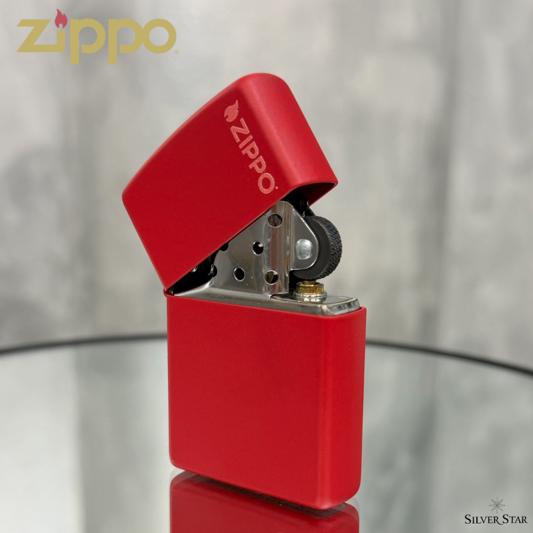 Zippo original upaljač MAT CRVENI Zippo logo