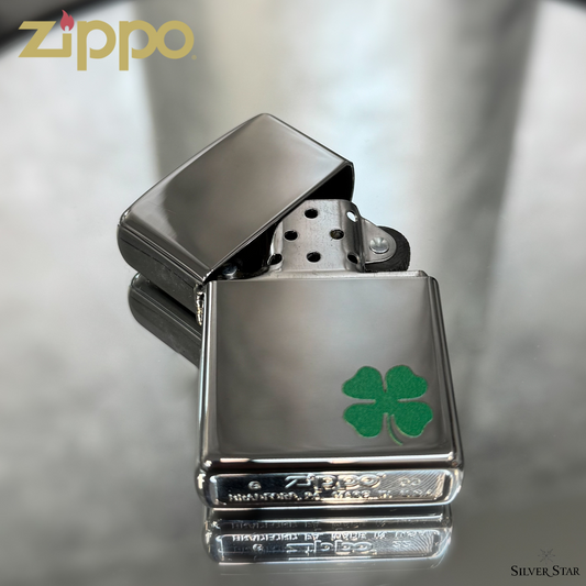 Zippo original upaljač CLOVER srebrni sjajni