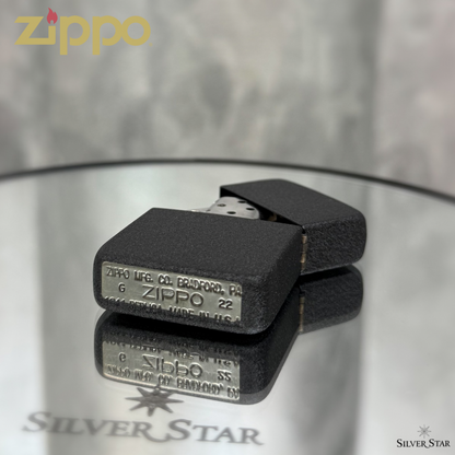 Zippo original upaljač 1941 REPLICA BLACK CRACKLE - Silver Star