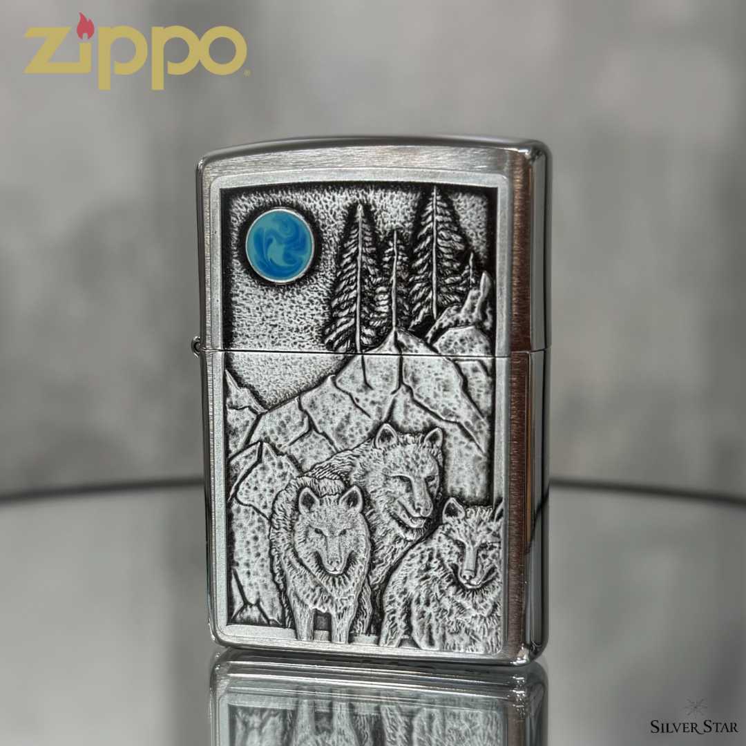 Zippo original upaljač Vukovi BLUE MOON