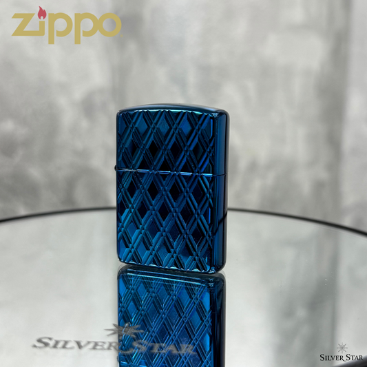 Zippo original upaljač ARMOUR CASE BLUE DIAMOND DESIGN