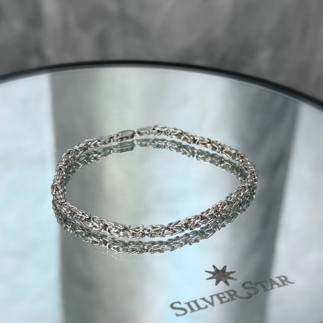 Srebrna narukvica kraljevski vez - Silver Star