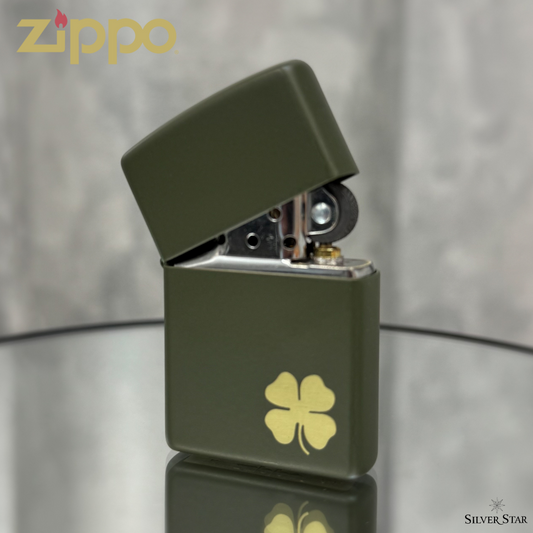 Zippo original upaljač CLOVER mat zeleni