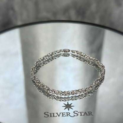 Srebrna narukvica kraljevski vez - Silver Star