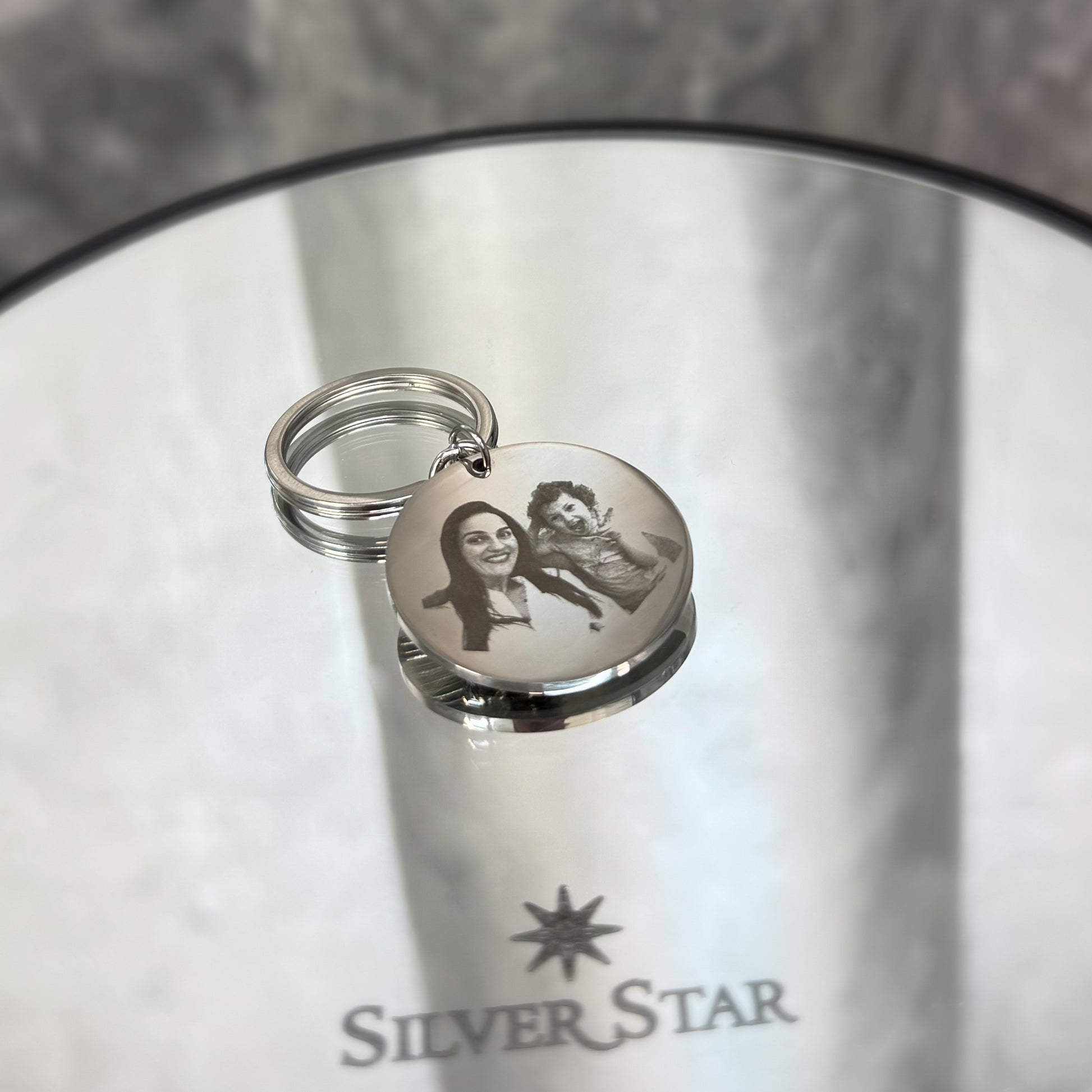 Privjesak sa graviranjem fotografije - Silver Star