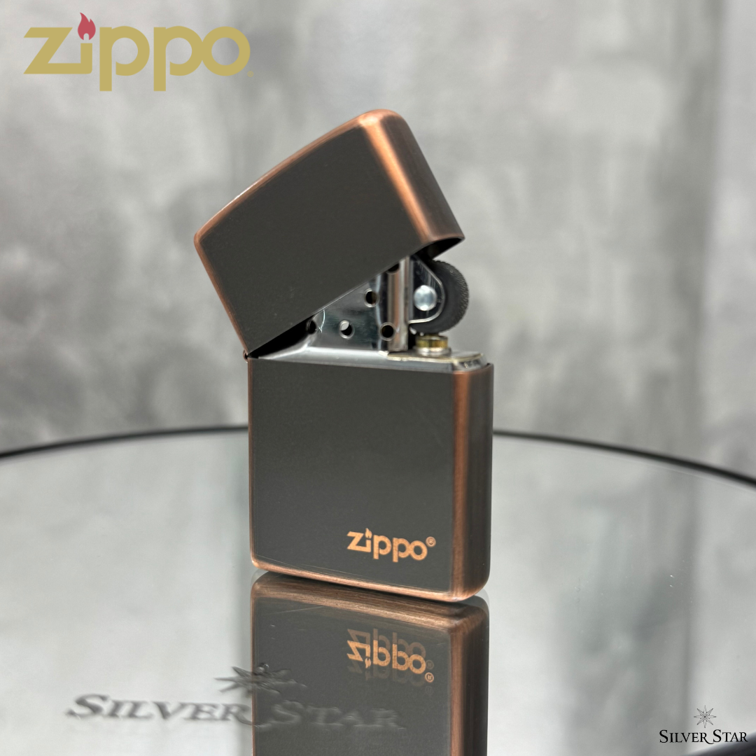 Zippo original upaljač RUSTIC BRONZE Zippo logo