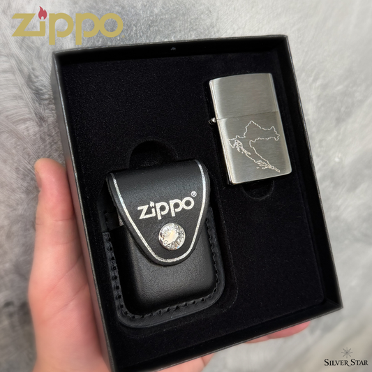Zippo originalni upaljač s poklon kutijom TORBICA futrola - graviranje po Vašoj želji