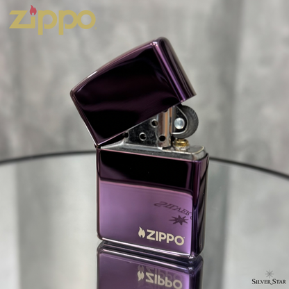 Zippo original upaljač ljubičasti sa ZIPPO logom - Silver Star