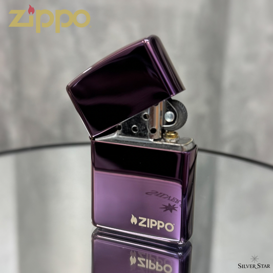 Zippo original upaljač ljubičasti sa ZIPPO logom - Silver Star
