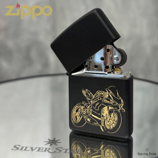 Zippo original upaljač mat crni MOTOR