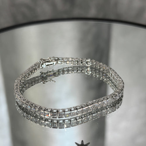 Srebrna TENNIS narukvica sa cirkonima - Silver Star