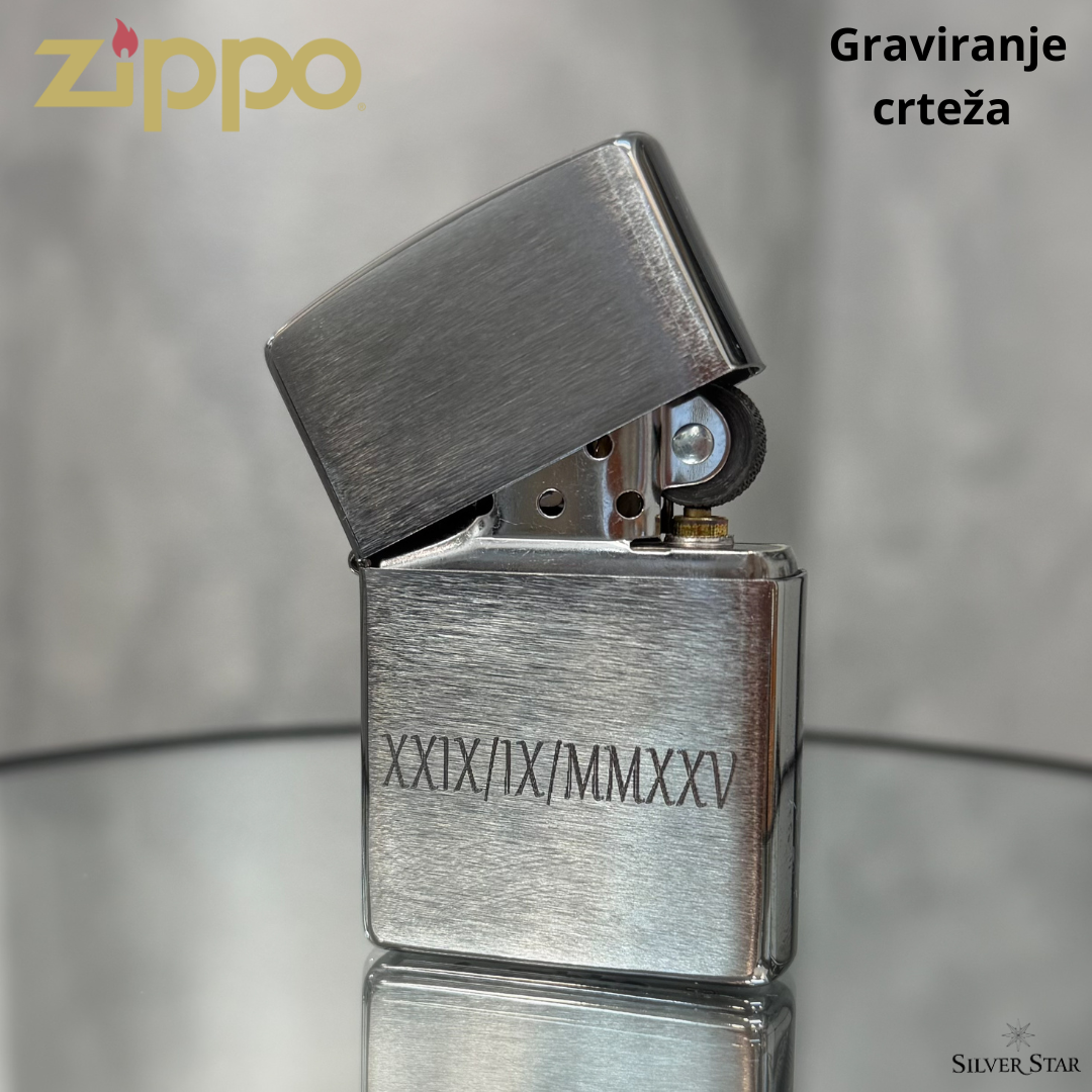 Zippo original upaljač - Graviranje - Certifikat i doživotno jamstvo