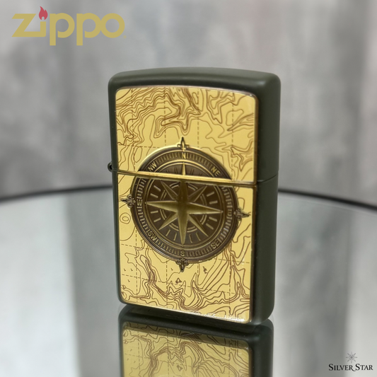 Zippo original upaljač 221 TOPOGRAPHIC COMPASS