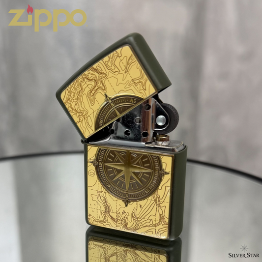 Zippo original upaljač 221 TOPOGRAPHIC COMPASS