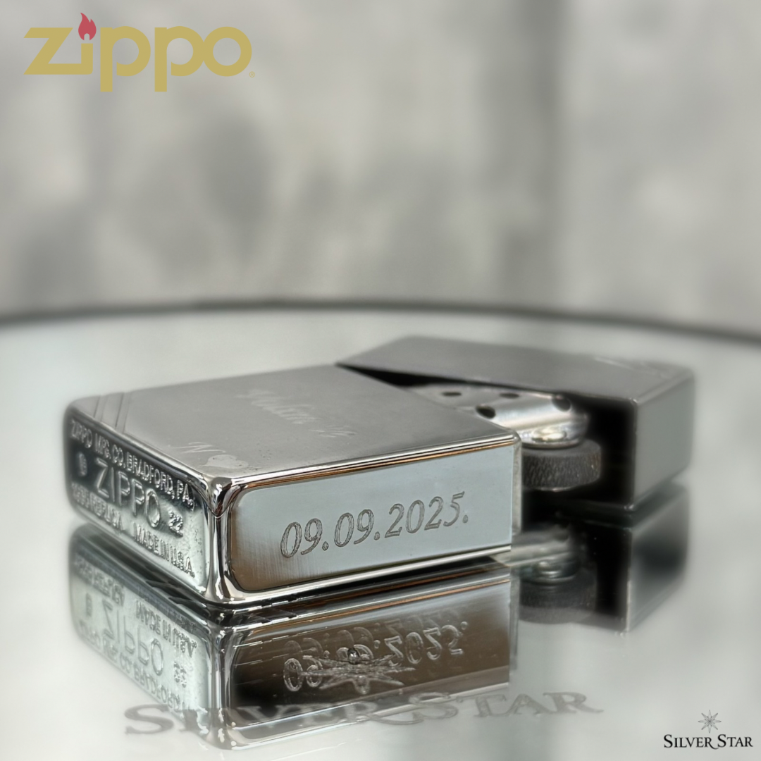 Zippo original upaljač 1935 REPLICA with SLASHES - Silver Star