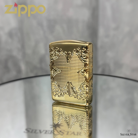 Zippo original upaljač Elegant Clover Gold Plated