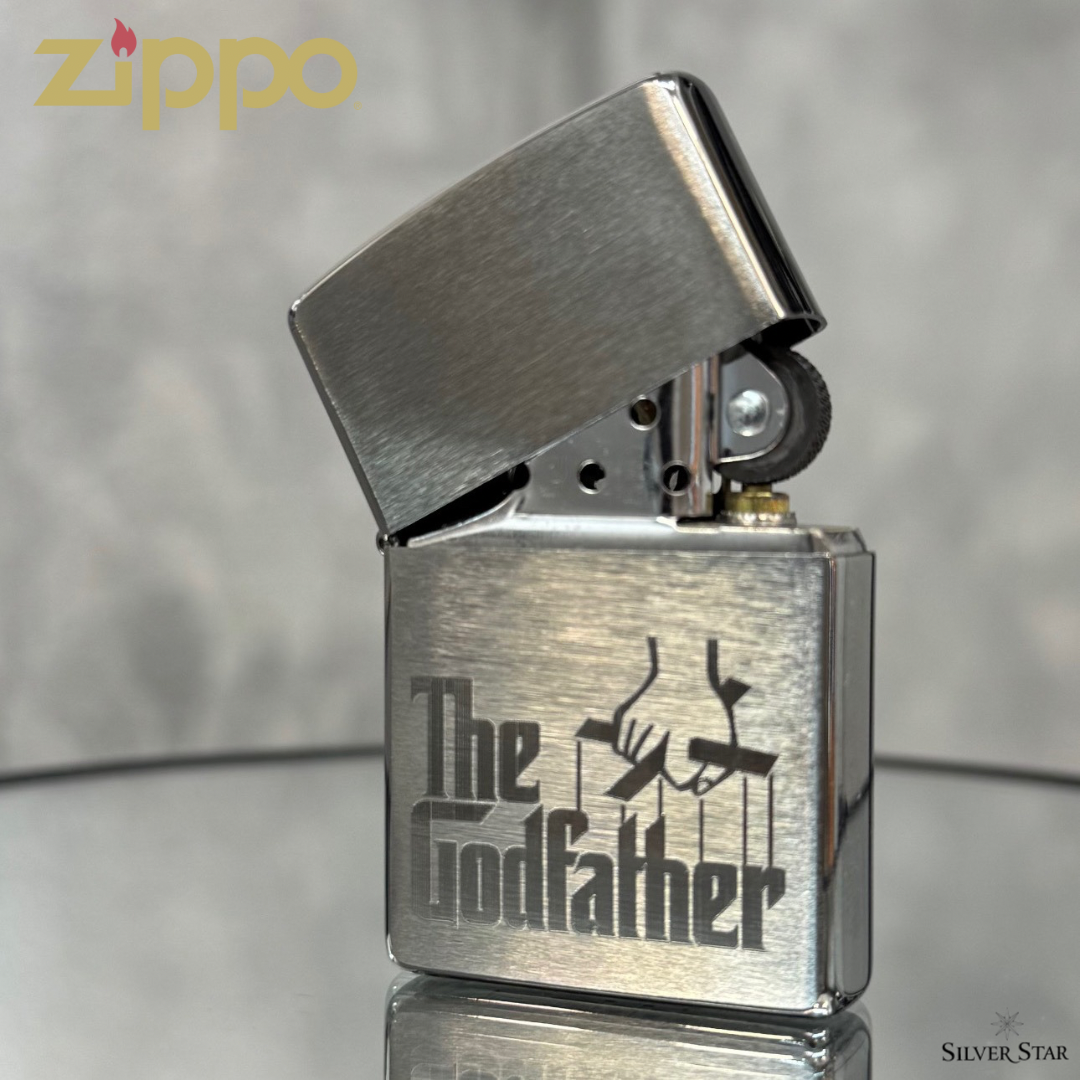 Zippo original upaljač GODFATHER za kuma - Silver Star