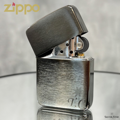 Zippo original upaljač 1941 REPLICA BLACK ICE - Silver Star