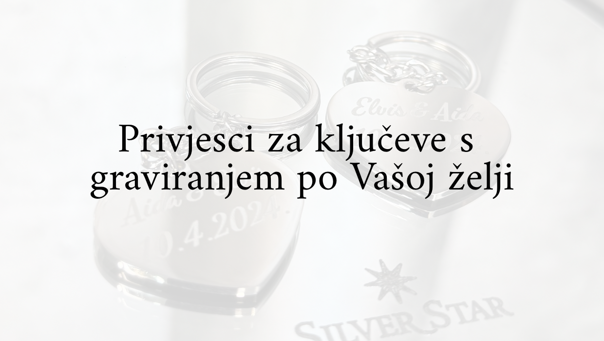 Privjesci za ključeve s graviranjem po Vašoj želi